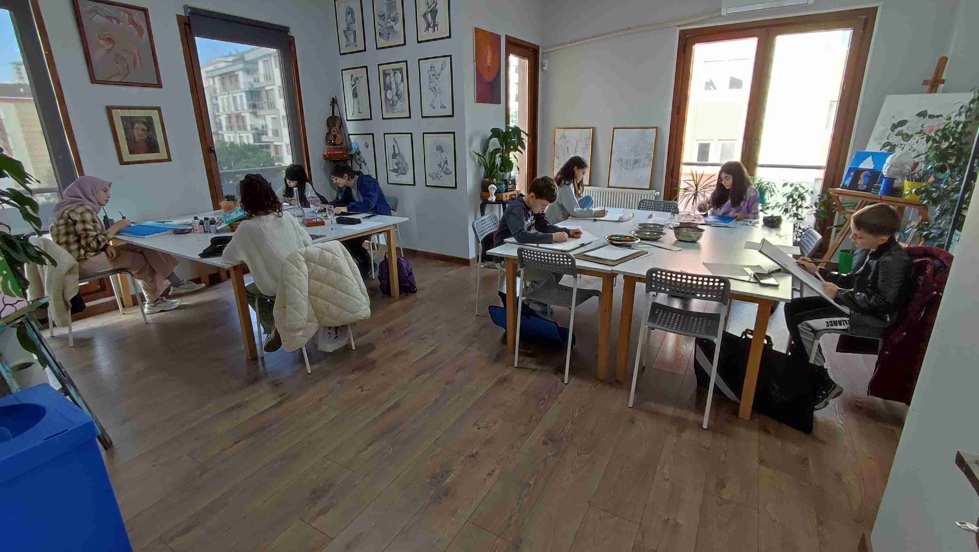 Resim Dersi Eğitimlerimizden Kareler