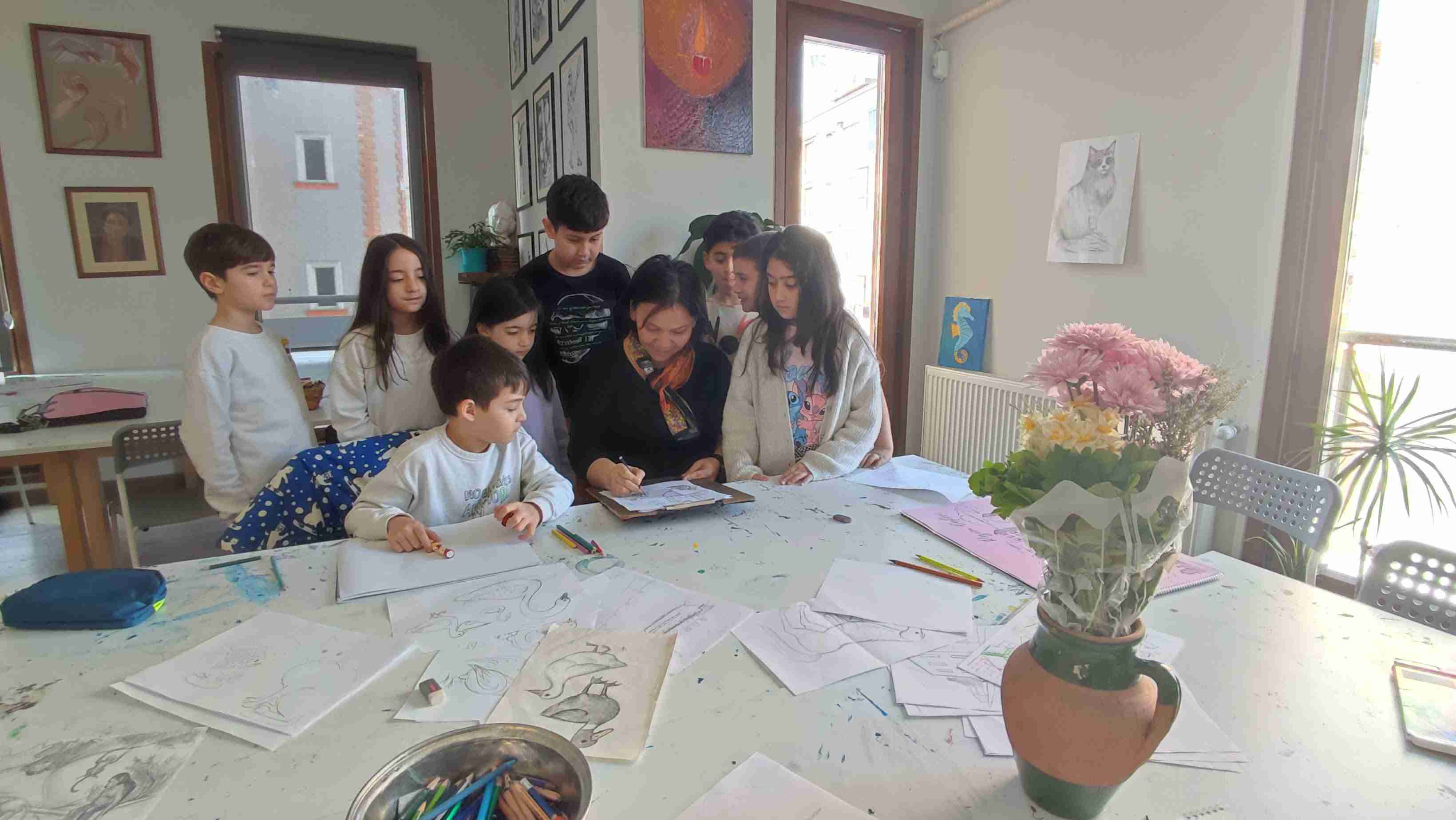 Resim Dersi Eğitimlerimizden Kareler